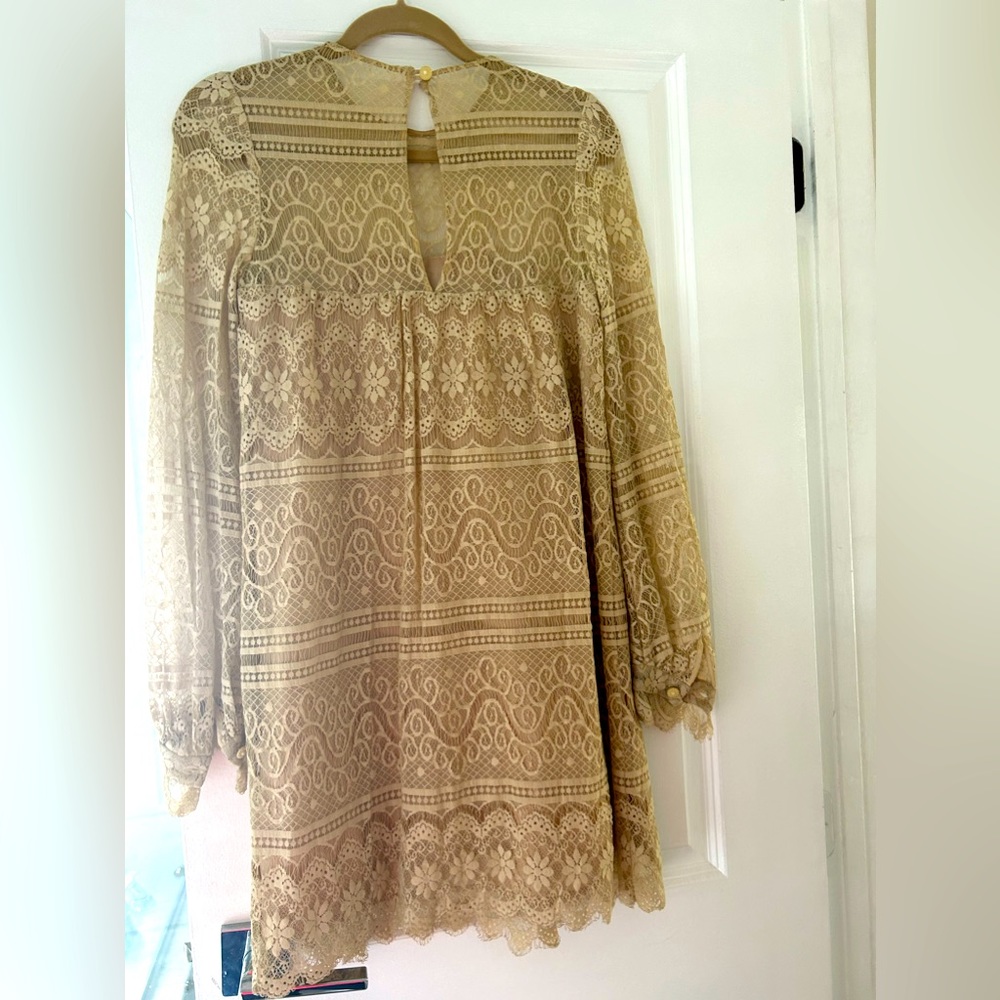 Milly Lace dress beige color size 2